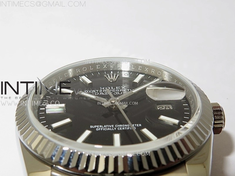 DateJust 126234 904L SS JDF 1:1 Best Edition Black Dial Stick Markers on Jubilee 904L SS Bracelet
