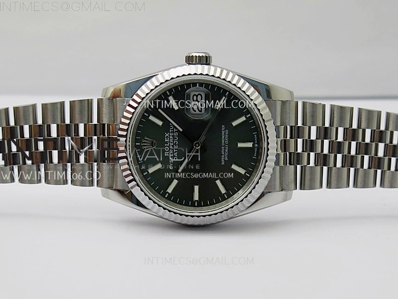 DateJust 126234 904L SS JDF 1:1 Best Edition Green Dial Stick Markers on Jubilee 904L SS Bracelet