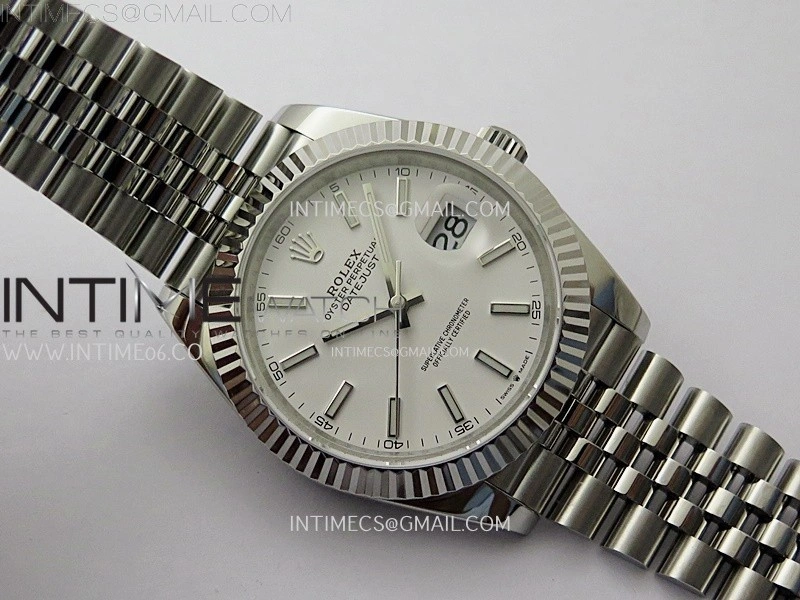 DateJust 126334 904L SS JDF 1:1 Best Edition White Dial Stick Markers on Jubilee 904L SS Bracelet