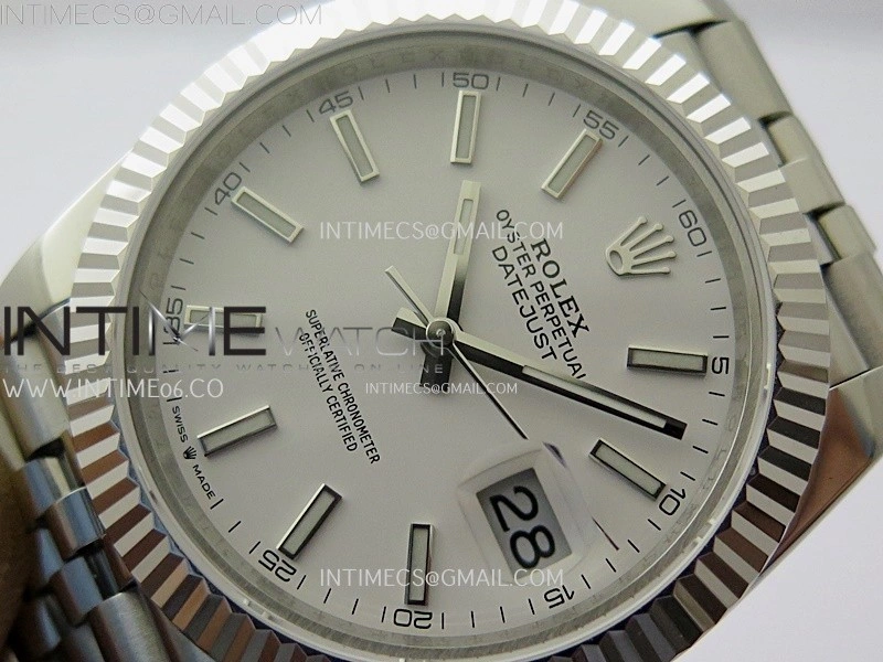 DateJust 126334 904L SS JDF 1:1 Best Edition White Dial Stick Markers on Jubilee 904L SS Bracelet
