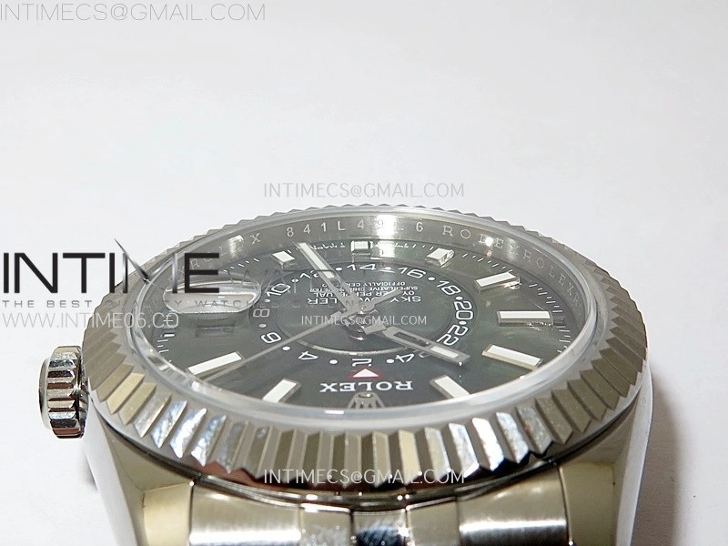 Sky-Dweller 326934 904L SS Noob 1:1 Best Edition Green Dial on SS Jubilee Bracelet Asian 23J to 9001