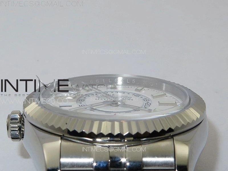 Sky-Dweller 326934 904L SS Noob 1:1 Best Edition White Dial on SS Jubilee Bracelet Asian 23J to 9001