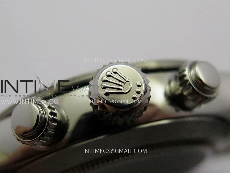 Daytona 116500 Blacken 904L SS PMSF 1:1 Best Edition Black Dial White Subdial On 904L SS Bracelet DD4130