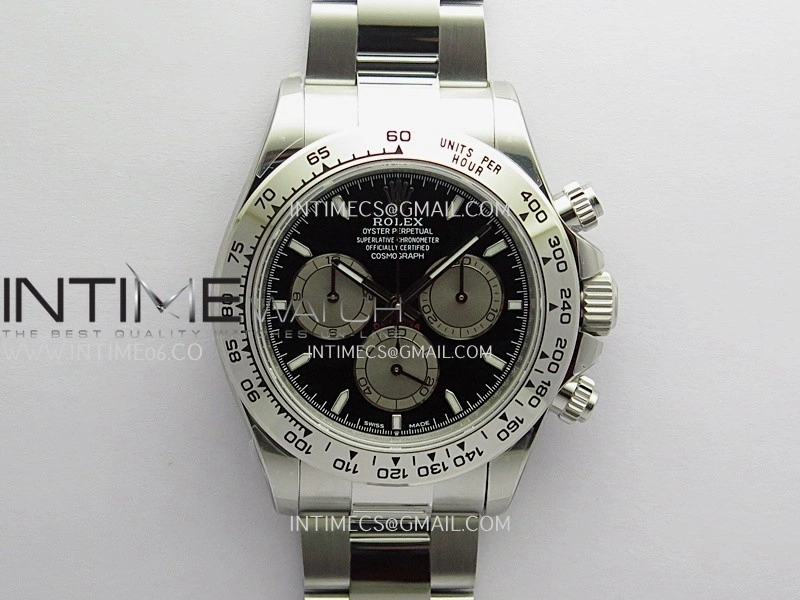 Daytona 126509 904L SS UFO 1:1 Best Edition Black Dial Silver Subdial On 904L SS Bracelet UF4131