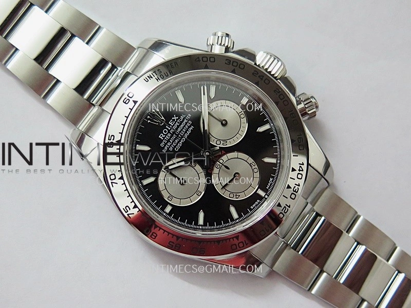 Daytona 126509 904L SS UFO 1:1 Best Edition Black Dial Silver Subdial On 904L SS Bracelet UF4131