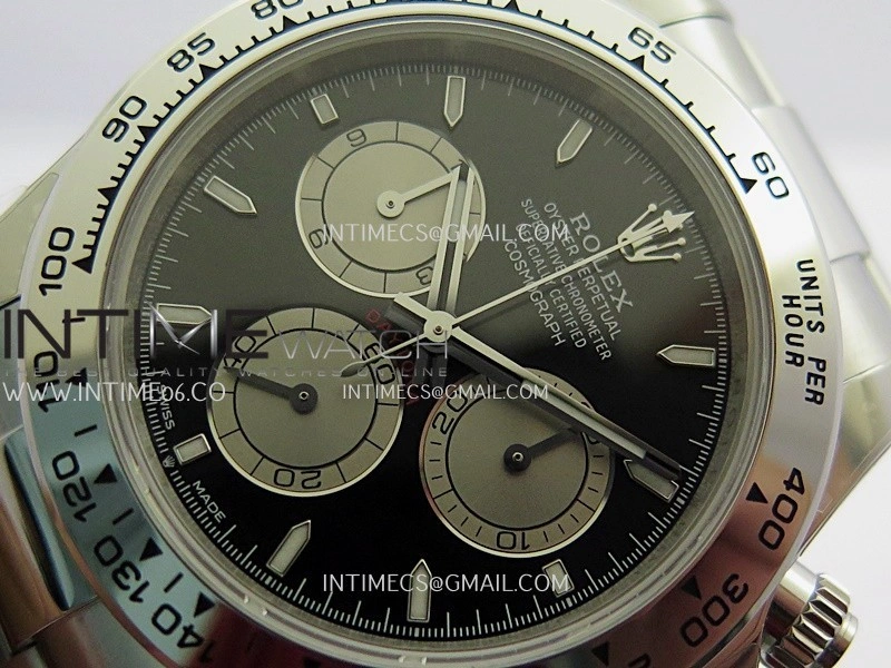 Daytona 126509 904L SS UFO 1:1 Best Edition Black Dial Silver Subdial On 904L SS Bracelet UF4131