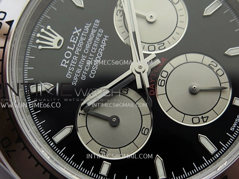 Daytona 126509 904L SS UFO 1:1 Best Edition Black Dial Silver Subdial On 904L SS Bracelet UF4131