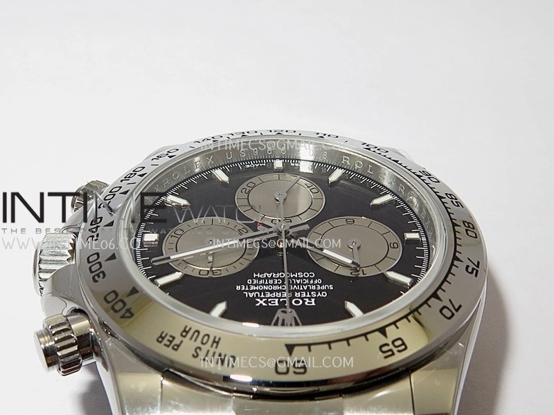 Daytona 126509 904L SS UFO 1:1 Best Edition Black Dial Silver Subdial On 904L SS Bracelet UF4131