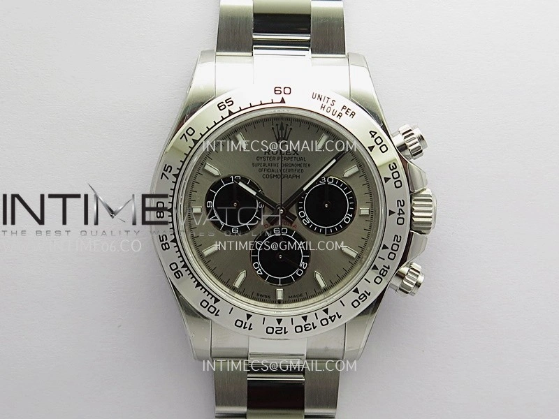 Daytona 126509 904L SS UFO 1:1 Best Edition Silver Dial Black Subdial On 904L SS Bracelet UF4131