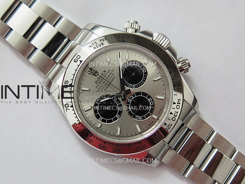 Daytona 126509 904L SS UFO 1:1 Best Edition Silver Dial Black Subdial On 904L SS Bracelet UF4131