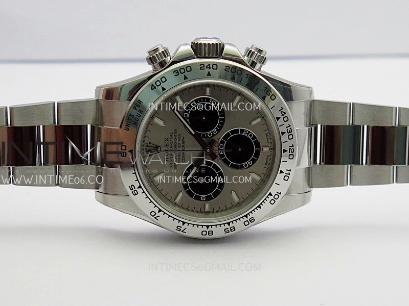 Daytona 126509 904L SS UFO 1:1 Best Edition Silver Dial Black Subdial On 904L SS Bracelet UF4131