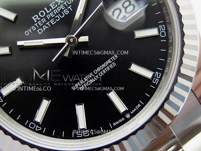 DateJust 41 126334 904L SS V2 VSF 1:1 Best Edition Black Dial Stick Marker On Oyster Bracelet DD3235