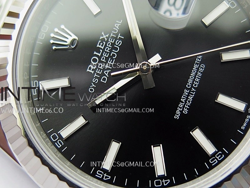 DateJust 41 126334 904L SS V2 VSF 1:1 Best Edition Black Dial Stick Marker On Oyster Bracelet DD3235