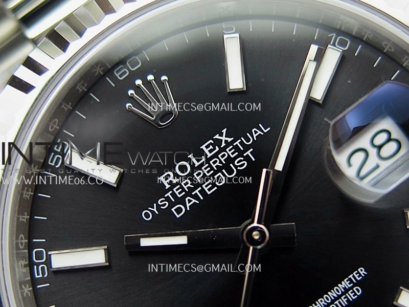 DateJust 41 126334 904L SS V2 VSF 1:1 Best Edition Black Dial Stick Marker On Oyster Bracelet DD3235