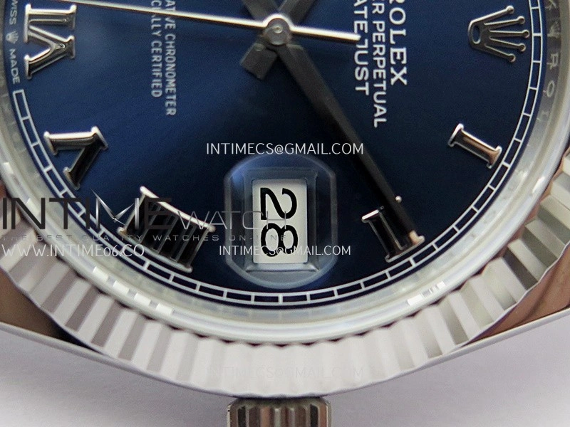 DateJust 41 126334 904L SS V2 VSF 1:1 Best Edition Blue Dial Roman Marker On Jubilee Bracelet DD3235