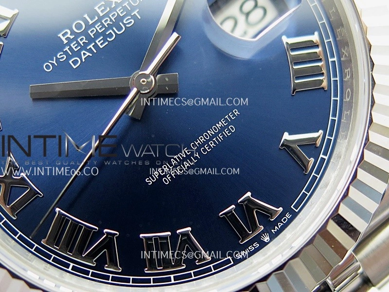DateJust 41 126334 904L SS V2 VSF 1:1 Best Edition Blue Dial Roman Marker On Jubilee Bracelet DD3235