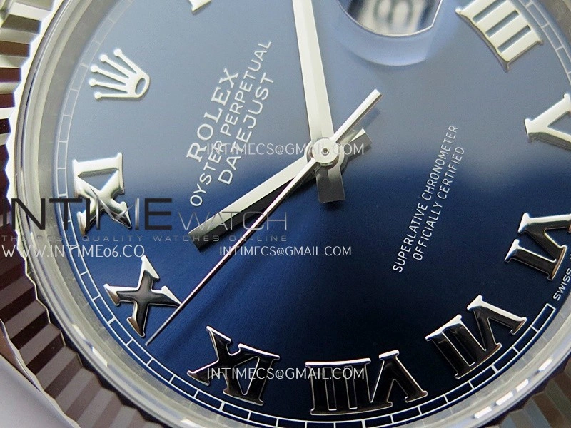DateJust 41 126334 904L SS V2 VSF 1:1 Best Edition Blue Dial Roman Marker On Jubilee Bracelet DD3235