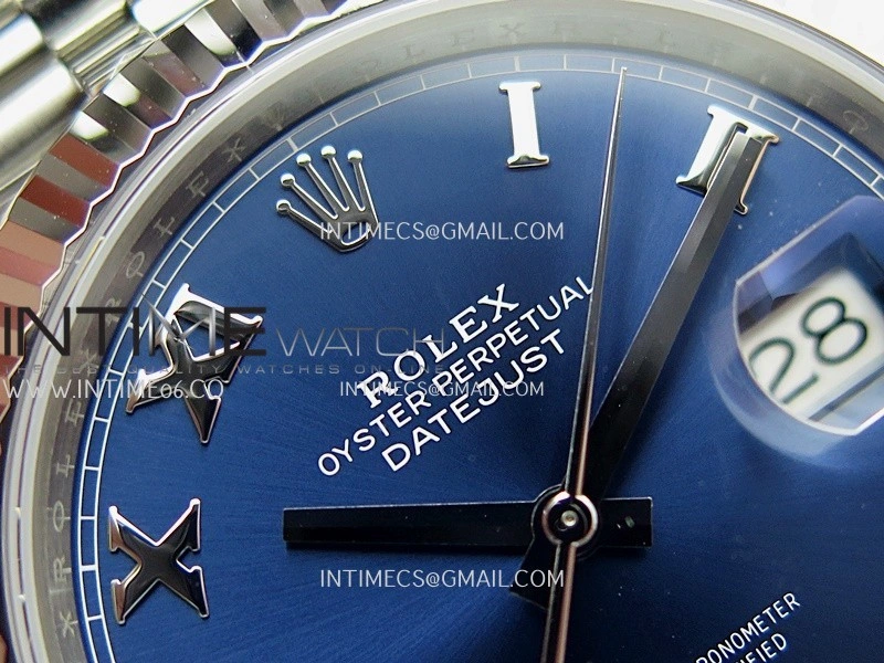 DateJust 41 126334 904L SS V2 VSF 1:1 Best Edition Blue Dial Roman Marker On Jubilee Bracelet DD3235
