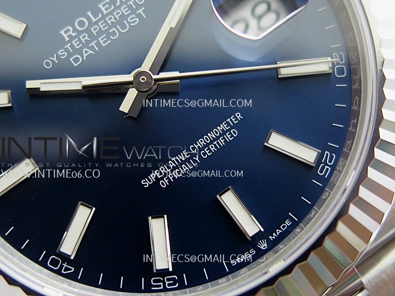 DateJust 41 126334 904L SS V2 VSF 1:1 Best Edition Blue Dial Stick Marker On Jubilee Bracelet DD3235