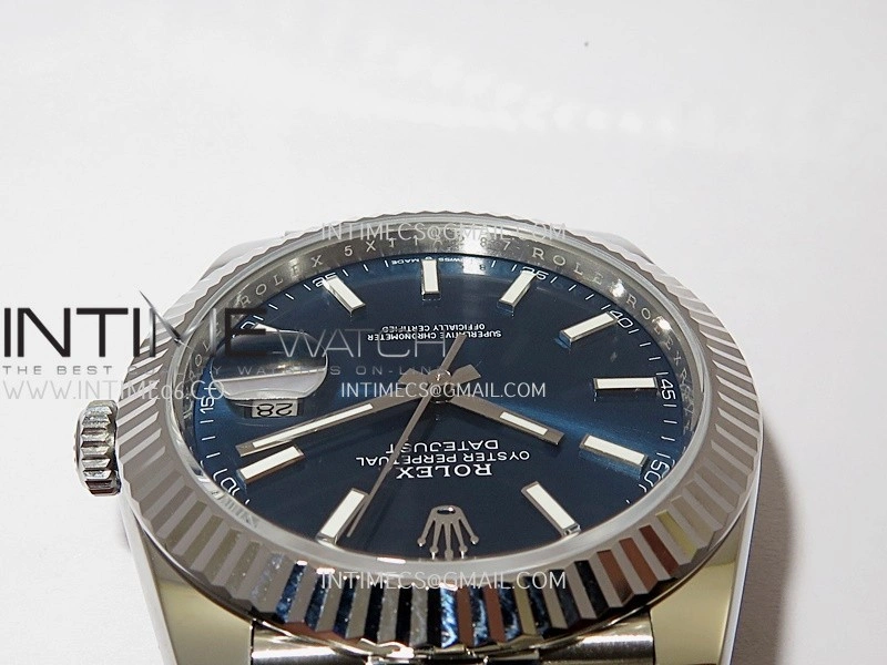 DateJust 41 126334 904L SS V2 VSF 1:1 Best Edition Blue Dial Stick Marker On Jubilee Bracelet DD3235