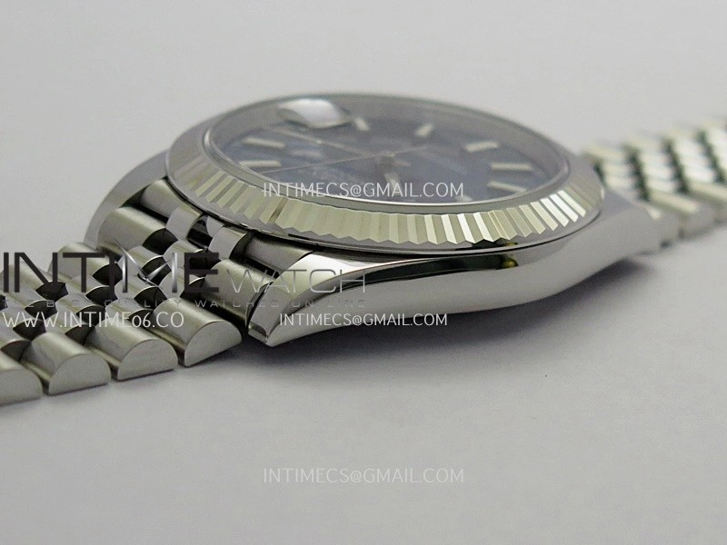 DateJust 41 126334 904L SS V2 VSF 1:1 Best Edition Blue Dial Stick Marker On Jubilee Bracelet DD3235