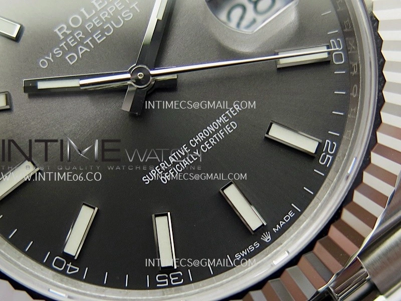 DateJust 41 126334 904L SS V2 VSF 1:1 Best Edition Gray Dial Stick Marker On Jubilee Bracelet DD3235