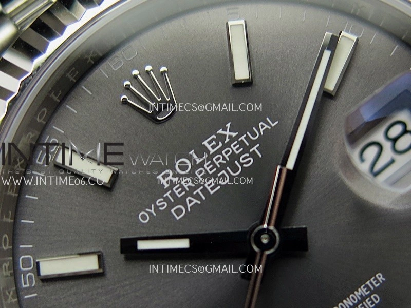 DateJust 41 126334 904L SS V2 VSF 1:1 Best Edition Gray Dial Stick Marker On Jubilee Bracelet DD3235