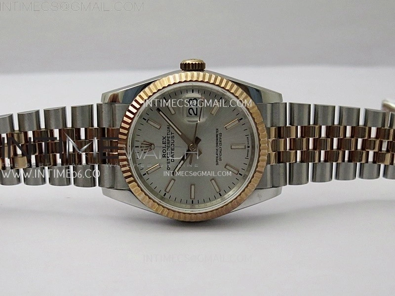 DateJust 126231 904L SS RG JDF 1:1 Best Edition Silver Dial Stick Markers on Jubilee SS RG Bracelet