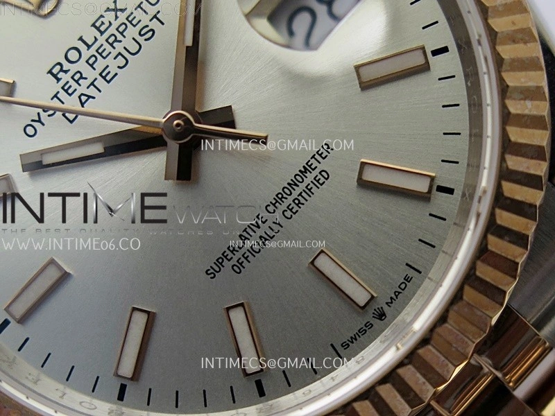 DateJust 126231 904L SS RG JDF 1:1 Best Edition Silver Dial Stick Markers on Jubilee SS RG Bracelet