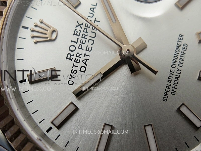 DateJust 126231 904L SS RG JDF 1:1 Best Edition Silver Dial Stick Markers on Jubilee SS RG Bracelet