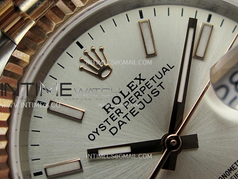 DateJust 126231 904L SS RG JDF 1:1 Best Edition Silver Dial Stick Markers on Jubilee SS RG Bracelet