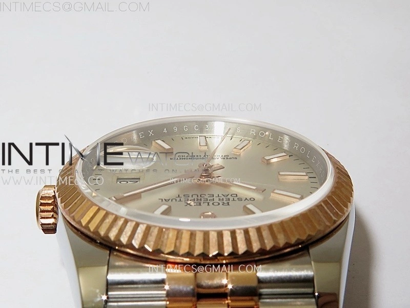 DateJust 126231 904L SS RG JDF 1:1 Best Edition Silver Dial Stick Markers on Jubilee SS RG Bracelet