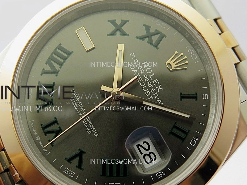 DateJust 126301 904L SS RG VSF 1:1 Best Edition Gray Dial Roman Markers On Jubilee Bracelet VS3235