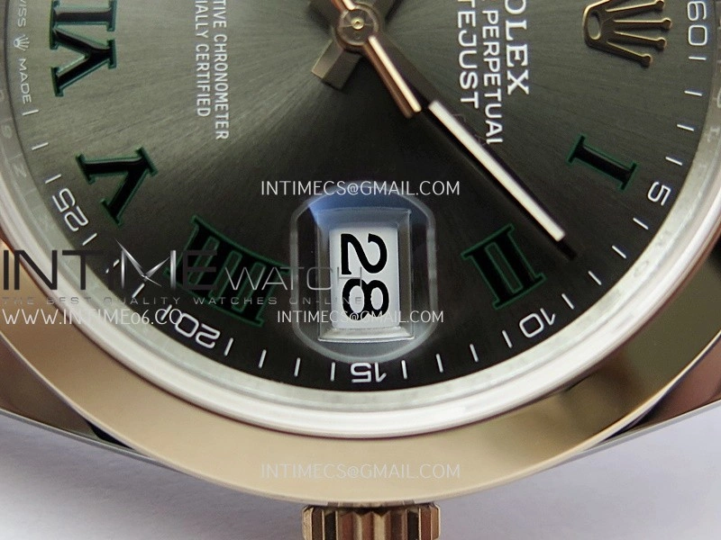DateJust 126301 904L SS RG VSF 1:1 Best Edition Gray Dial Roman Markers On Jubilee Bracelet VS3235