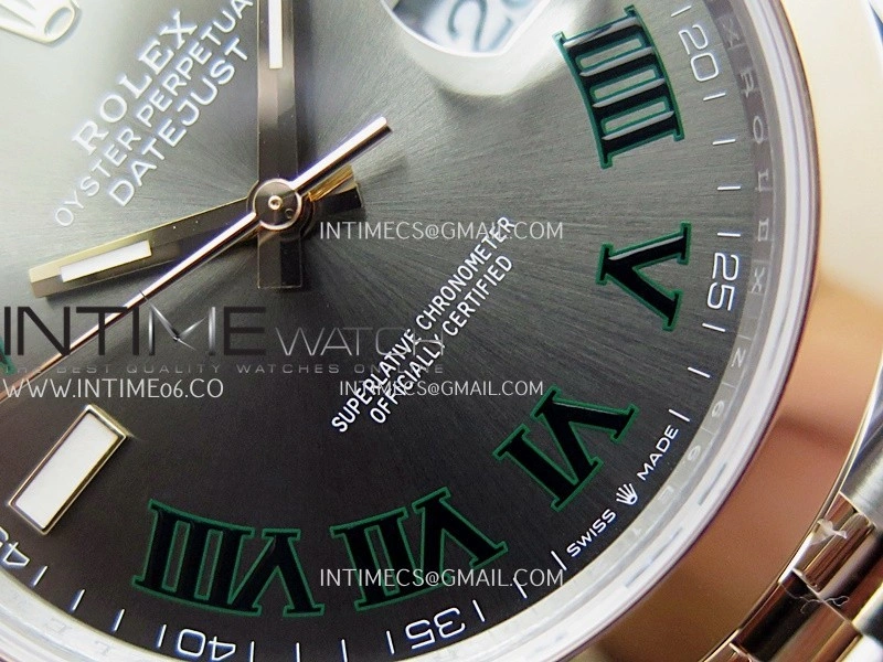DateJust 126301 904L SS RG VSF 1:1 Best Edition Gray Dial Roman Markers On Jubilee Bracelet VS3235