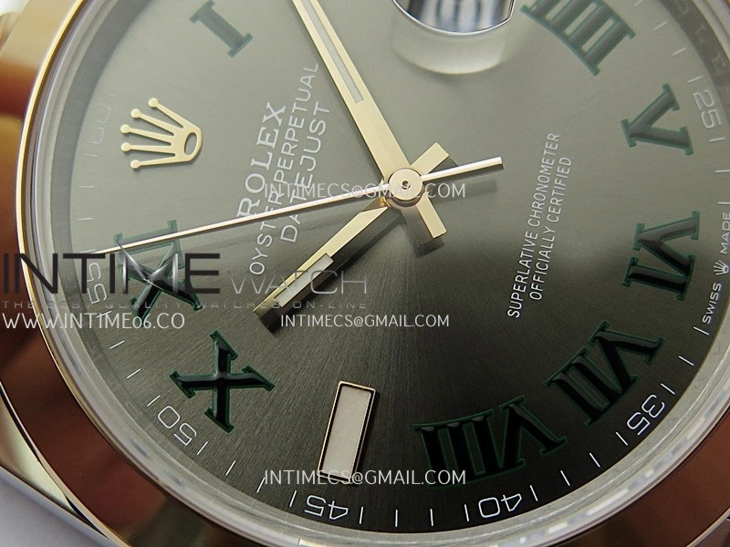 DateJust 126301 904L SS RG VSF 1:1 Best Edition Gray Dial Roman Markers On Jubilee Bracelet VS3235