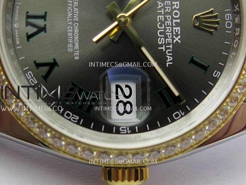 DateJust 126283 904L SS YG VSF 1:1 Best Edition Gray Dial Roman Markers On Jubilee Bracelet VS3235