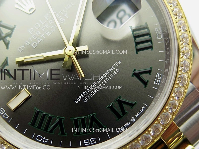 DateJust 126283 904L SS YG VSF 1:1 Best Edition Gray Dial Roman Markers On Jubilee Bracelet VS3235