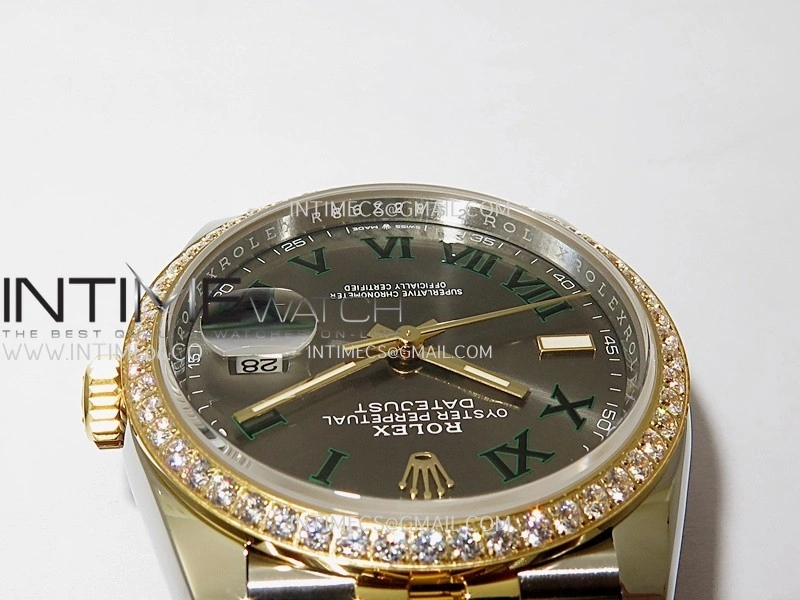 DateJust 126283 904L SS YG VSF 1:1 Best Edition Gray Dial Roman Markers On Jubilee Bracelet VS3235