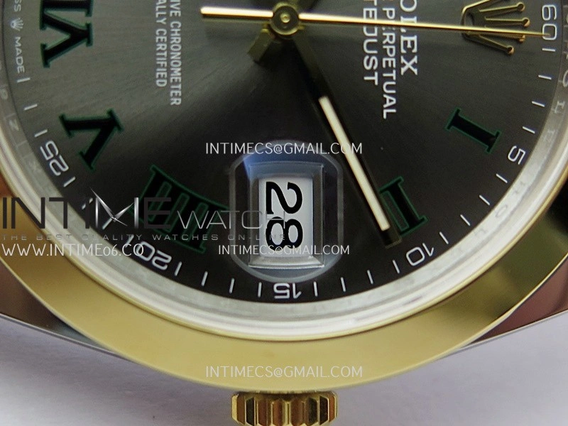 DateJust 126303 904L SS YG VSF 1:1 Best Edition Gray Dial Roman Markers On Jubilee Bracelet VS3235