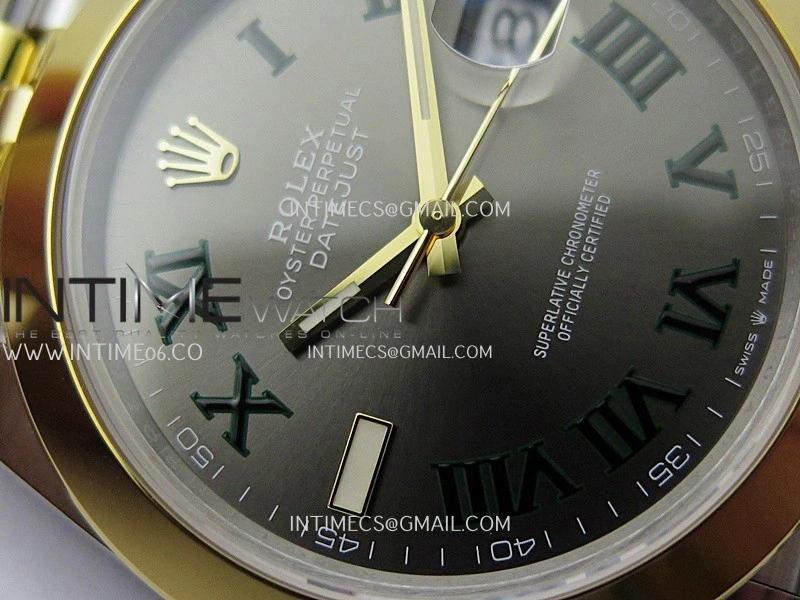 DateJust 126303 904L SS YG VSF 1:1 Best Edition Gray Dial Roman Markers On Jubilee Bracelet VS3235