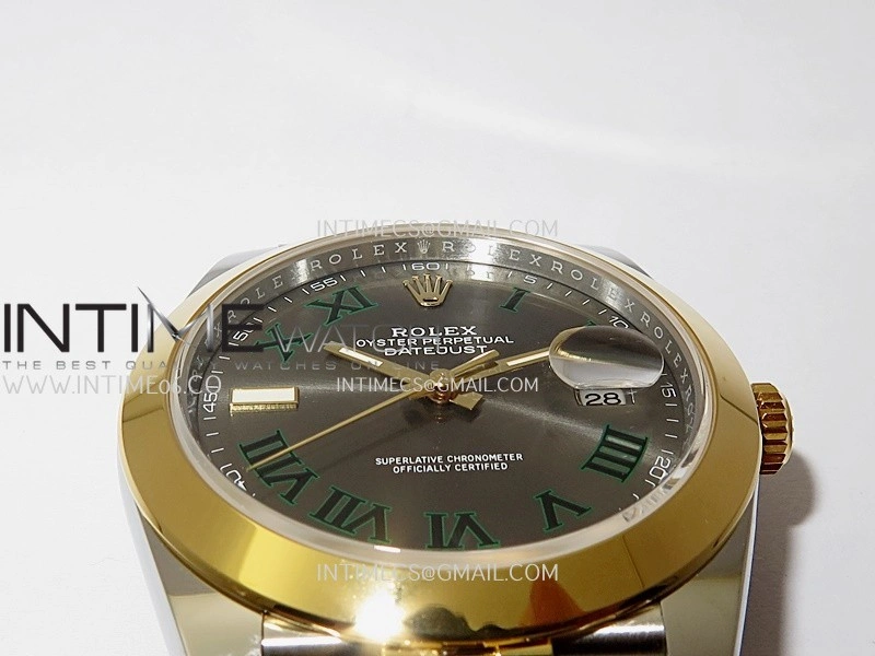 DateJust 126303 904L SS YG VSF 1:1 Best Edition Gray Dial Roman Markers On Jubilee Bracelet VS3235