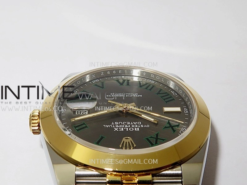 DateJust 126303 904L SS YG VSF 1:1 Best Edition Gray Dial Roman Markers On Jubilee Bracelet VS3235