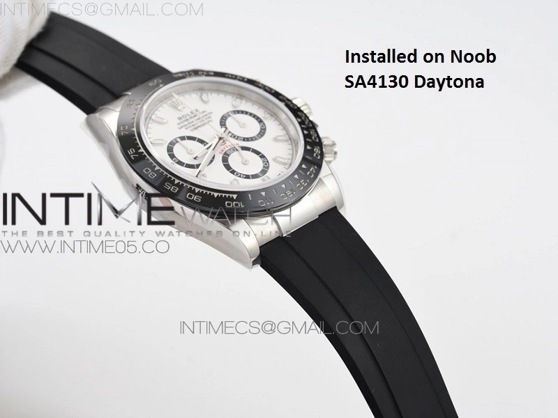 904L Stainless Steel Endlinks for Genuine Daytona fits Rubber Strap