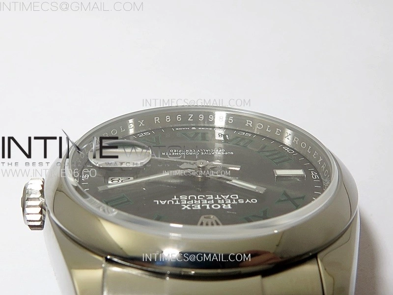 DateJust 36 SS 126200 904L Steel VSF 1:1 Best Edition Gray Dial Roman Markers on Oyster Bracelet VS3235