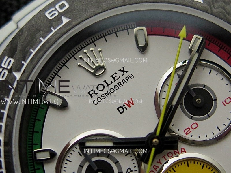 Daytona DIW Porsche 911 S T White Carbon SONIC 1:1 Best Edition White Dial on Black Nylon Strap SA4130