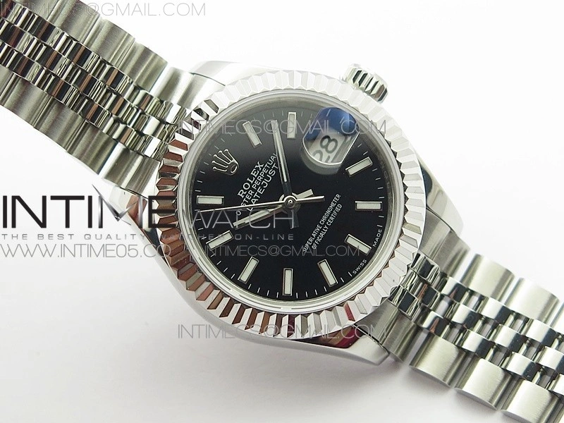 Datejust 28mm 279174 SS BP Best Edition Black Sticks Markers Dial on SS Jubilee Bracelet ETA2671