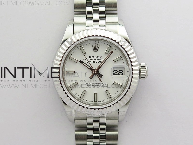 Datejust 28mm 279174 SS BP Best Edition White Sticks Markers Dial on SS Jubilee Bracelet ETA2671