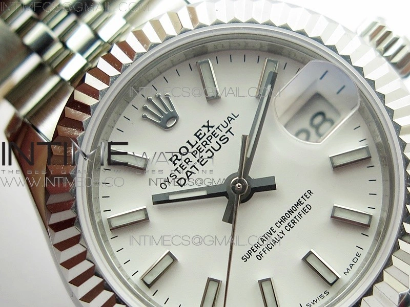 Datejust 28mm 279174 SS BP Best Edition White Sticks Markers Dial on SS Jubilee Bracelet ETA2671