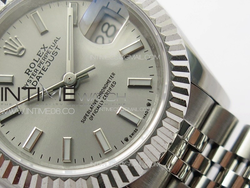 Datejust 28mm 279179 SS APSF Best Edition Silver Dial Sticks Markers on SS Jubilee Bracelet NH05